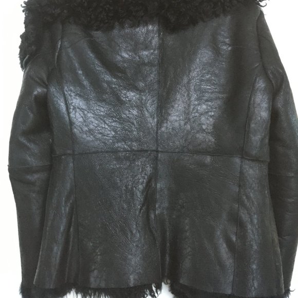 Men's leather shearling Isamu Katayama Backlash Coat - Picture 4 of 6